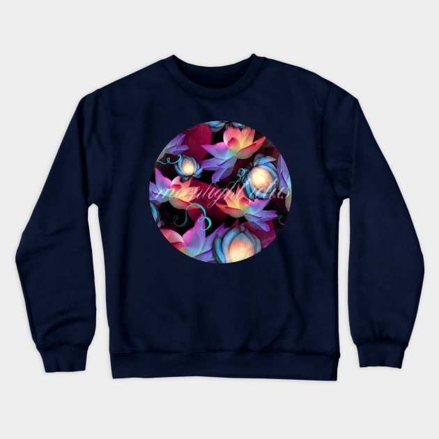 Moonlight Lotus Crewneck Sweatshirt by MyMadMerch